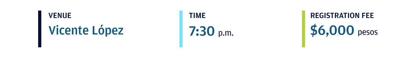 venue, time and fee details