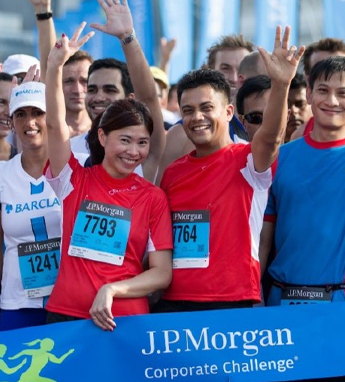 picture of participants waving