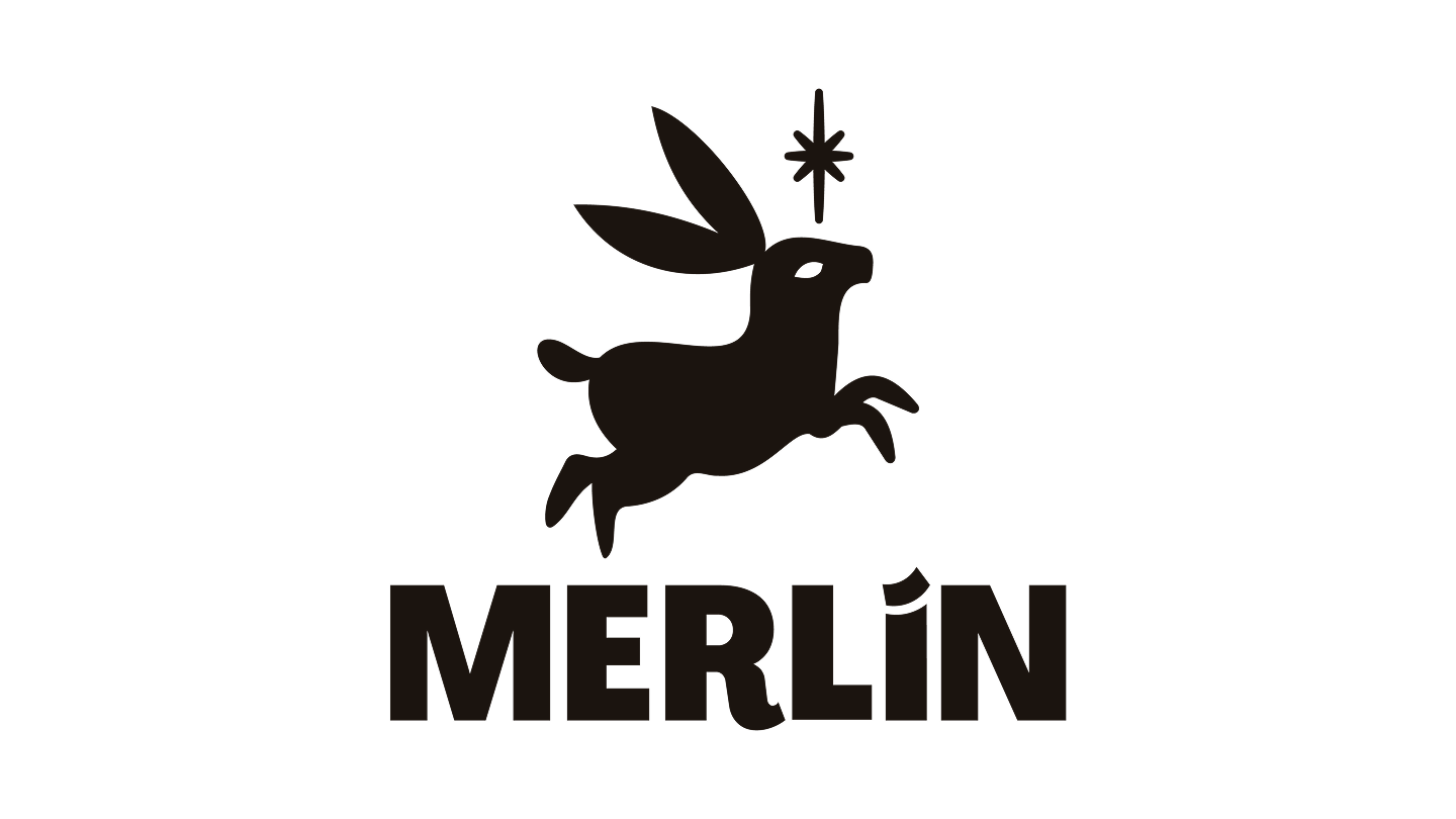 Merlin logo, opens speedbump