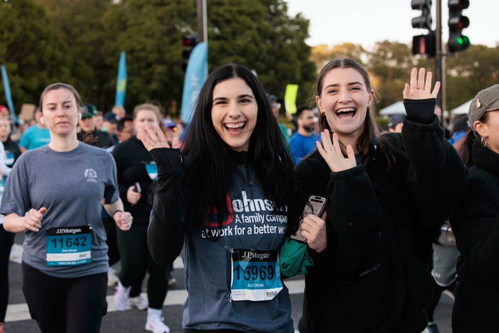 A group of participants from the Chicago race