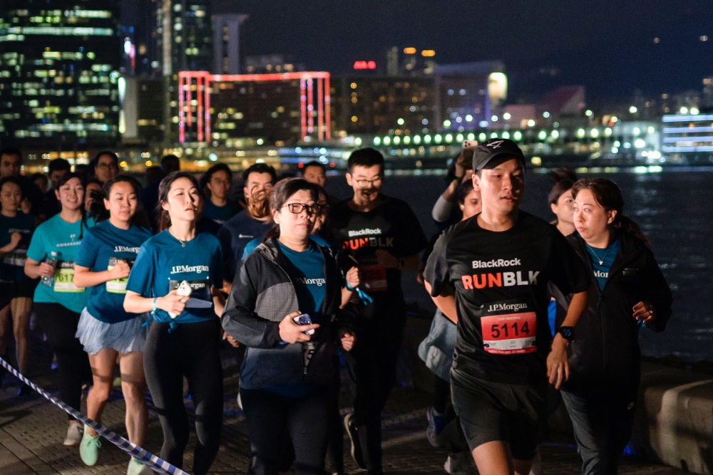 A group of participants from Hongkong's race