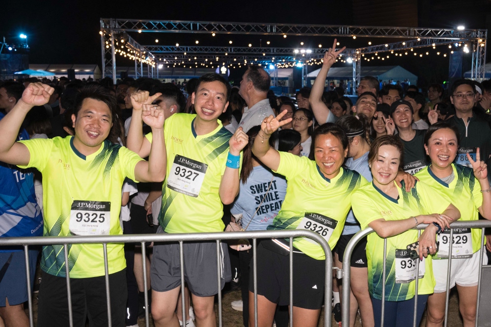 A group of participants from Hongkong's race
