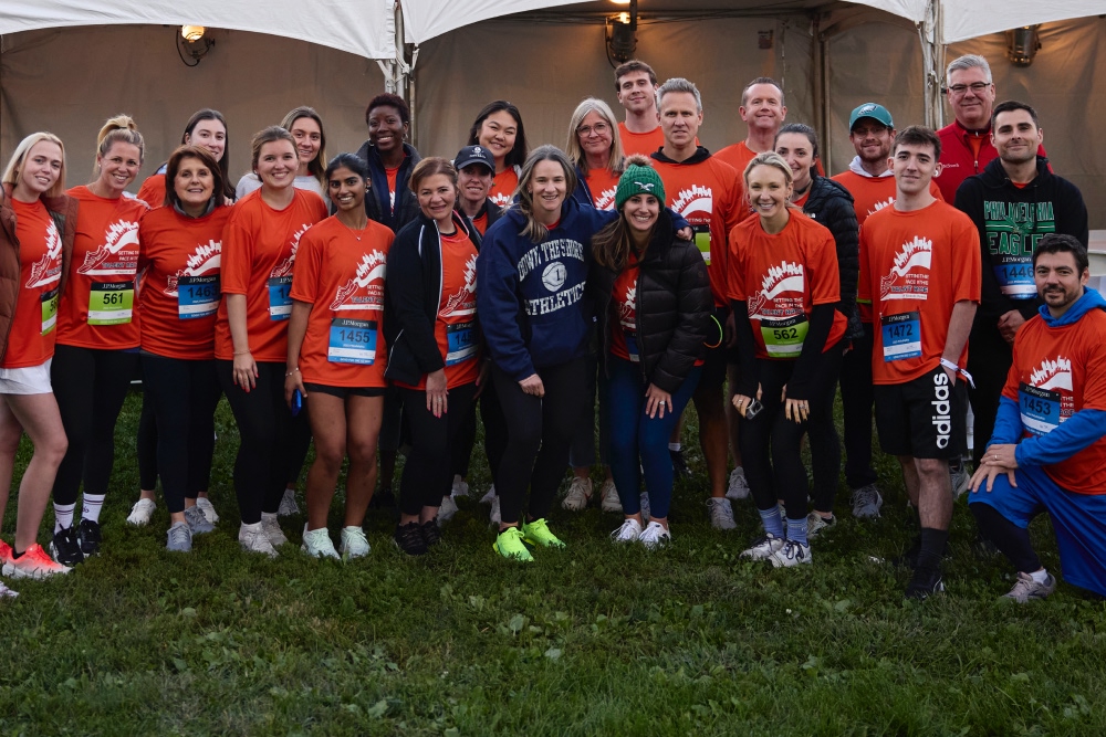 A group of participants from Philadelphia's race