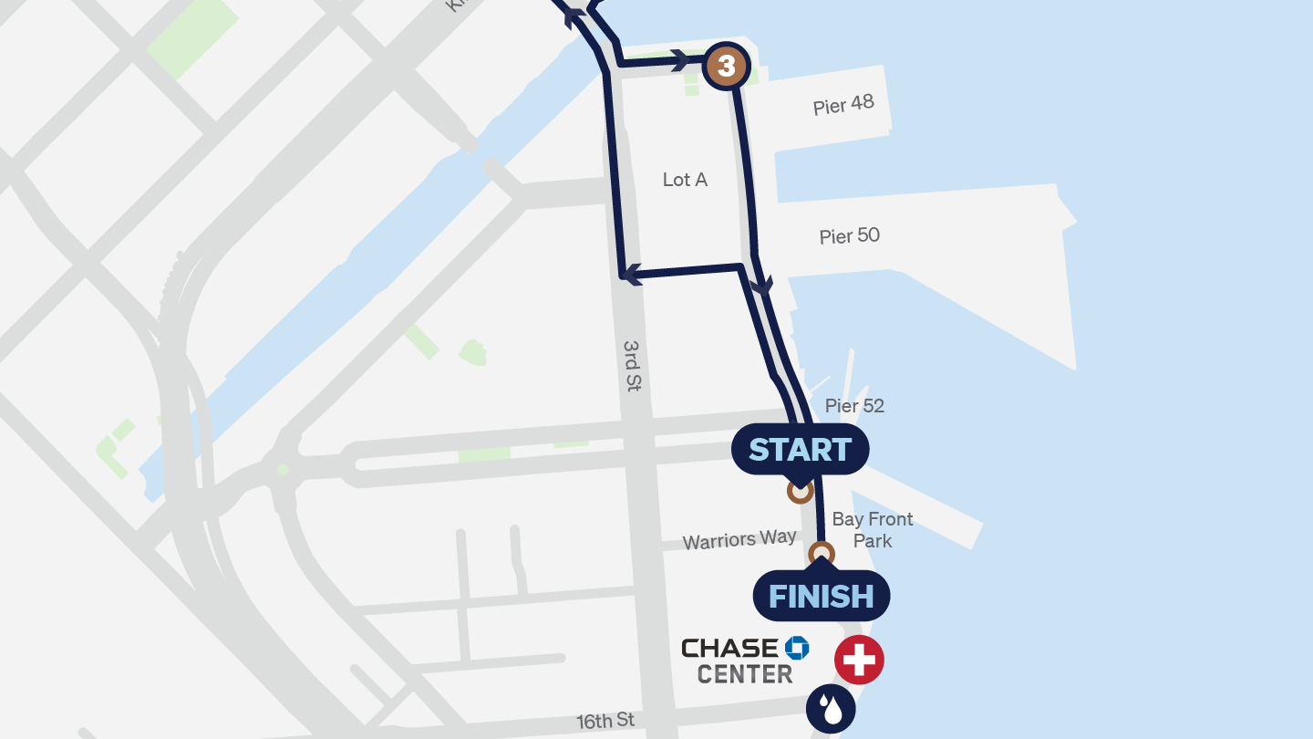 San Francisco course map detail