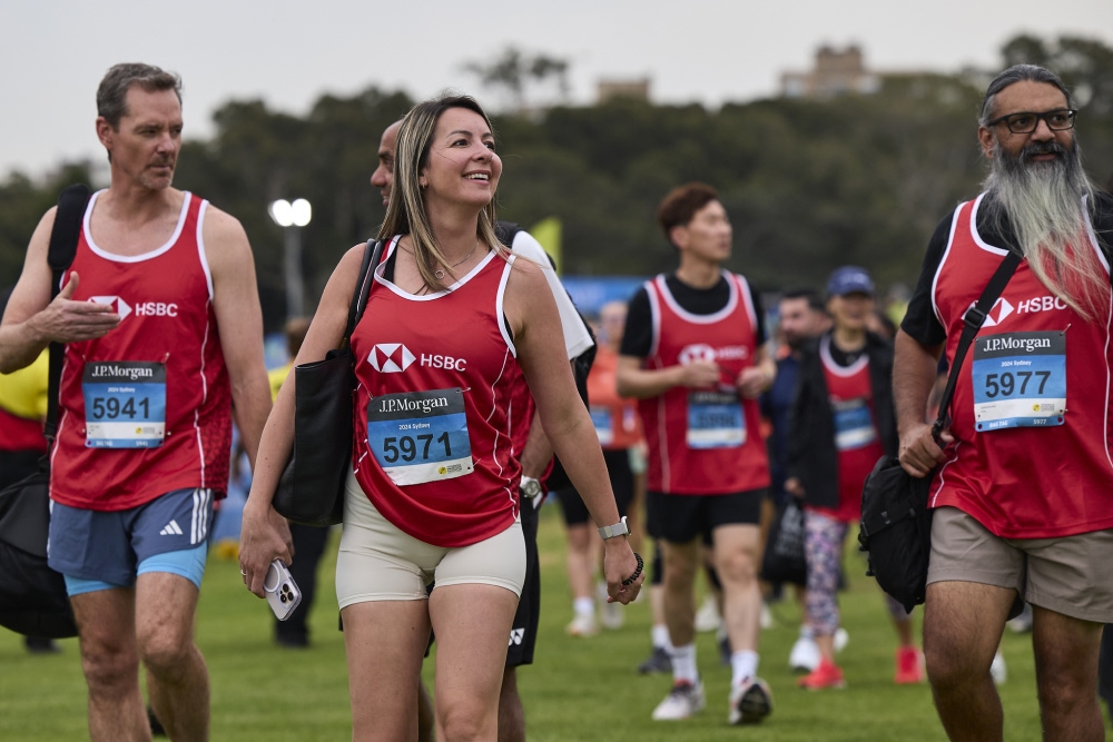 Participants in the Sydney run