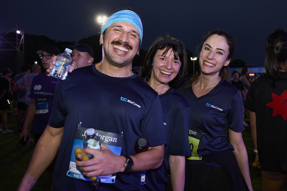 Participants in the Sydney run