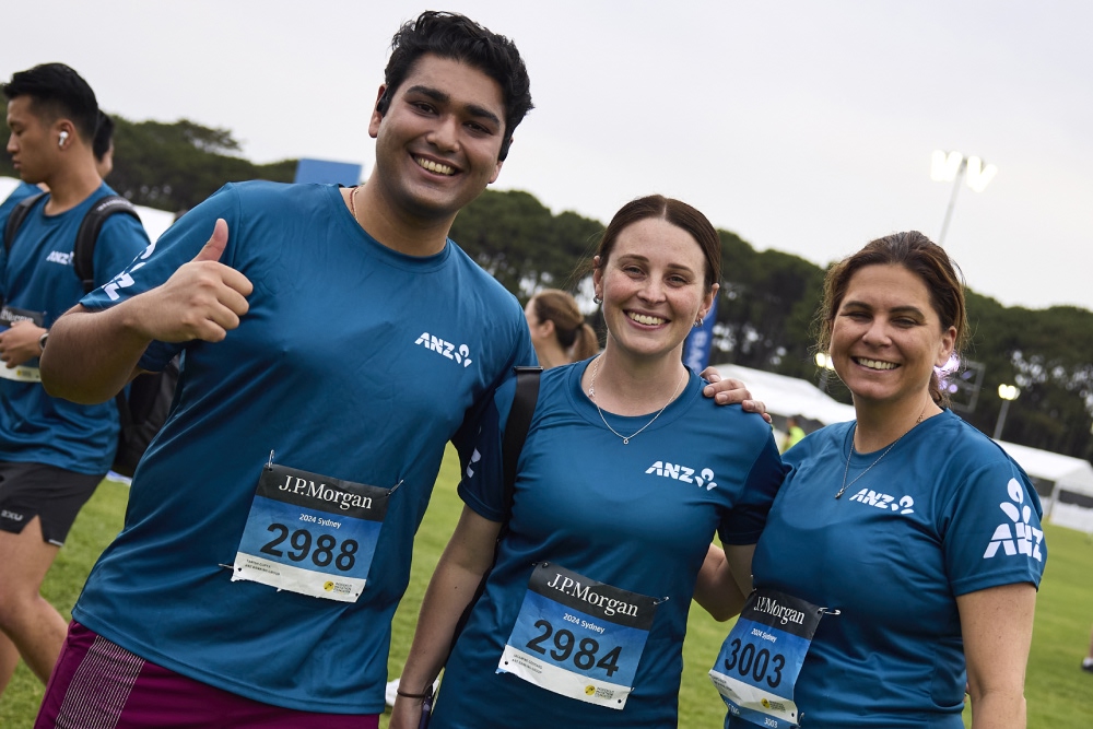 A group of participants from Sydney race