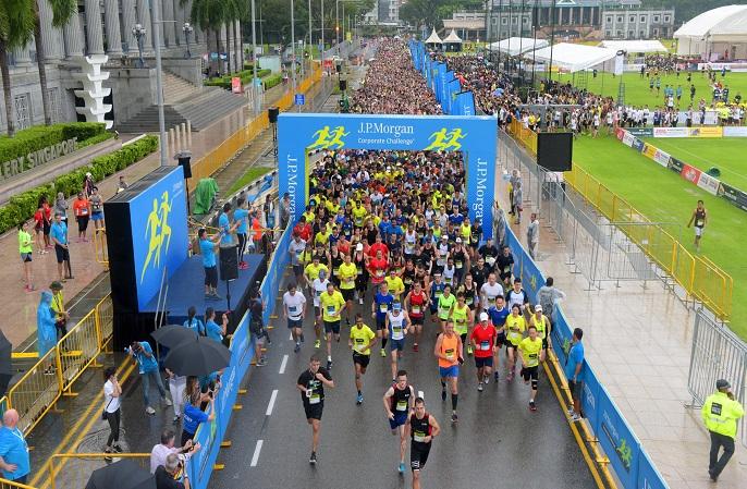 Runners enjoying the 2017 Corporate Challenge Singapore