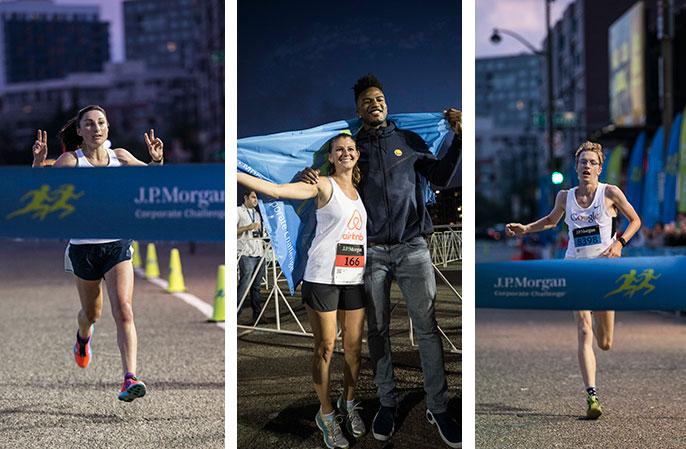 Photo: JPM CC San Francisco 2017 racers at the finishing line